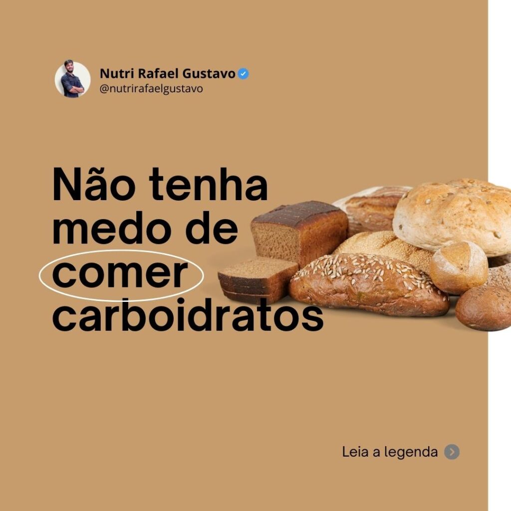 Eu sei que eles te assustam, mas não tenha medo deles! Comer carboidratos faz parte do processo, é essencial comer eles para melhorar sua performance e comportamentos. 

O problema do emagrecimento não é o consumo de carboidratos, e sim, o excesso de alimentos calóricos. Saber ajustar os carboidratos, o tipo e o horário da ingestão dos mesmos é fundamental para performance, energia e disposição. Mas não fique com medo deles, pois são menos calóricos que gorduras (4 kcal por grama de carboidrato). Tudo depende do contexto! 

Olhando para performance, o uso deles é imprescindível para melhorar rendimento do treinamento e fornecer energia necessária para melhorar os tempos de provas ou até mesmo melhores resultados em hipertrofia e ganho de massa muscular.

Seja emagrecimento ou performance, o carboidrato é essencial para essas fases e pode auxiliar na adesão e no sucesso do tratamento. E se você quer fazer parte do time de pessoas que resolveu mudar com o melhor nutricionista em bangu, venha fazer parte da equipe! 

Nutricionista Rafael Gustavo 

Telefone: (21) 99918-5007 

Endereço: Rua Silva Cardoso, 154 

Site: https://nutrirafaelgustavo.com/